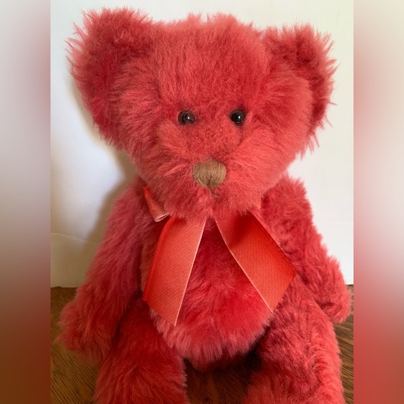 Russ Bears From The Past Teddy Bear plush JUBILEE 14” Beanbag Watermelon Pink - Picture 4 of 9